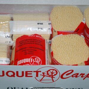 16 Pkgs Sandstone Rug LATCH HOOK Yarn PreCut 100% Pure Virgin Wool Bouquet NEW